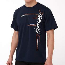 【ネコポス対応】NISHI(ニシ・スポーツ) アスリートプライドTシャツ (NO LIMIT ATHLETE) ランニングTシャツ 2811A311-400(ネイビー) 2023年モデル！！