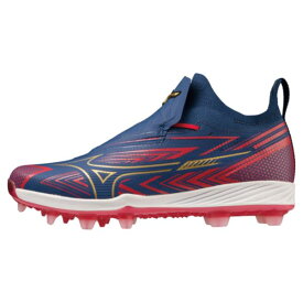 MIZUNO ミズノ 【ミズノプロ】ライトレボプロ GS TPU[ユニセックス] 野球ポイントスパイク 11GP230029(ネイビー×ゴールド) 2023年秋冬モデル！！