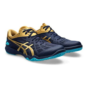 asics アシックス ATTACK DOMINATE FF 2 卓球シューズ 1073A010-403(Peacoat/Pure Gold) 2024年モデル!!