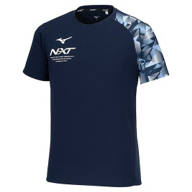 【メール便対応】MIZUNO ミズノ N-XT Tシャツ[ユニセックス] 半袖Tシャツ 32JAB210-14(ドレスネイビー)