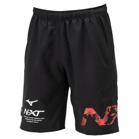 【メール便対応】MIZUNO ミズノ N-XT クロスハーフパンツ[ユニセックス] トレーニングパンツ・ハーフパンツ 32JDB235-90(ブラック×ラディアントレッド) 2024年春夏モデル！！