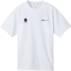 【メール便対応】デサント DESCENTE バックロゴ ショートスリーブシャツ 半袖Tシャツ DMMXJA54-WH(ホワイト)