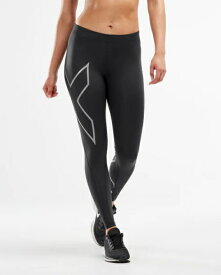2XU ツータイムズユー PWXコンプレッションタイツ レディースランニングロングタイツ・コンプレッションインナー WA4173B(ブラック/シルバー)