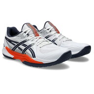 asics アシックス POWERBREAK FF ハンドボールシューズ 1071A101-102(White/Nova Orange)