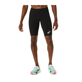 【メール便対応】asics アシックス GRAPHIC MIDDLE TIGHT（グラフィックミドルタイツ） 陸上ショートスパッツ 2091A745-001(パフォーマンスブラック×コーラルリーフ) 2025年モデル！！