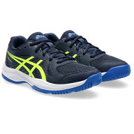 asics アシックス UPCOURT 6 GS（キッズ） ジュニアバレーボールシューズ 1074A045-401(Midnight/Safety …