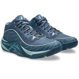 asics �A�V�b�N�X UNPRE ARS 3 �o�X�P�b�g�{�[���V���[�Y 1063A104-400(Vintage Indigo/Energy Aqua)