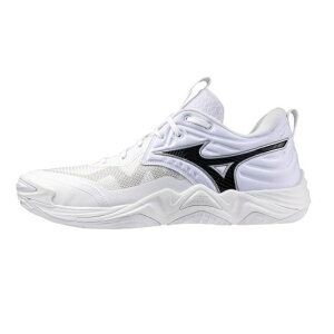 MIZUNO ミズノ ウエーブモーメンタム エリート バレーボールシューズ V1GA251251(ホワイト×ブラック) 2025年秋冬モデル!!
