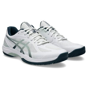 asics �A�V�b�N�X COURT HUNTER FF �o�h�~���g���V���[�Y�E�n���h�{�[���V���[�Y 1071A111-100(White/Lichen Rock) �n���h�{�[���E�o�h�~���g�����p