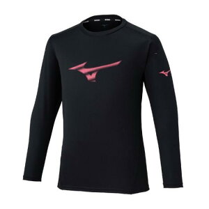 【メール便対応】MIZUNO ミズノ プラクティスシャツ(長袖/ラケットスポーツ) テニスシャツ・バドミントンシャツ 62JAC541-09(ブラック) 2025年秋冬モデル!!