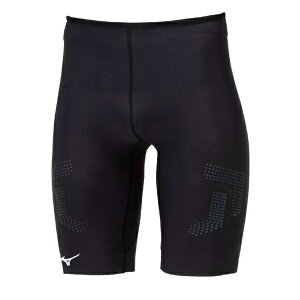 【メール便対応】MIZUNO ミズノ バイオギアソニックEVO ハーフタイツ(陸上競技) 陸上スパッツ U2MBB530-09(ブラック)