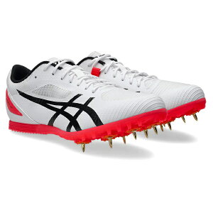 asics �A�V�b�N�X HEATFLAT 12 �q�[�g�t���b�g12 ����X�p�C�N �y�g���b�N�@�I�[���E�F�U�[�g���b�N���p�y������ځF100m�`1500m/�n�[�h��/������ ���� �O�i�� �����z 1093A195-102(White/Diva Pink) 2026�N