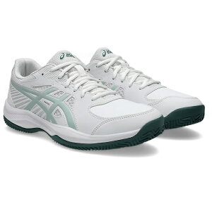 asics �A�V�b�N�X COURT SLIDE 4 CLAY/OC�i�I���j�E�N���[�j �e�j�X�V���[�Y 1041A491-102(White/Cold Moss)