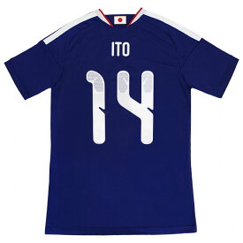 背番号14 伊東純也 アディダス サッカー日本代表 2026 ホーム レプリカ ユニフォーム 半袖 kd3345　【adidas|アディダス】サッカー日本代表レプリカウェアーdaz45-14-ito