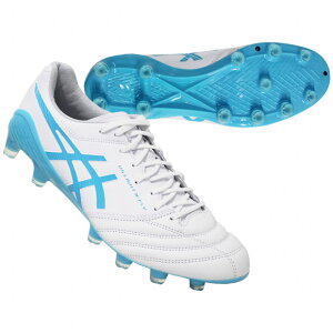 【10/25-10/26 ポイント10倍】DSライト X-FLY 5 ホワイト×アクアリウム 【asics|アシックス】サッカースパイク1101a047-103