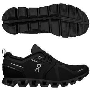 【クーポン対象】レディース Cloud 5 Waterproof クラウドファイブ ウォータープルーフ オン ランニング オールブラック 【On|オン】ランニングシューズ5998838w-allblk