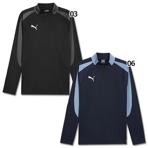 【10/30 ポイント10倍】ジュニア INDIVIDUALLIGA 1/4 ジップトップ 【PUMA|プーマ】サッカーフットサルジュニアウェアー659831