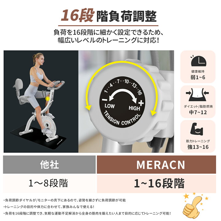 楽天市場】＼15日1000円OFF＆P5倍／フィットネスバイク 折りたたみ 