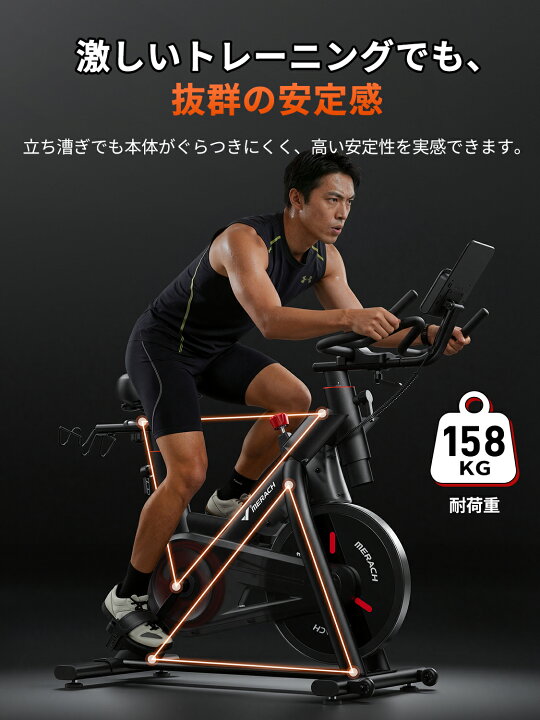 楽天市場】【新発売】スピンバイク フィットネスバイク エアロ バイク 