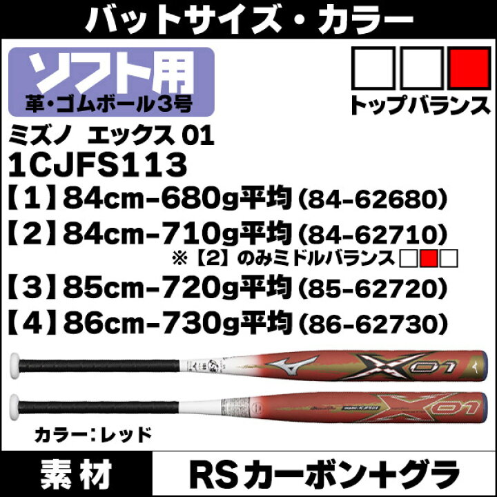 楽天市場】ソフトボールバット 3号用 / X01 ミズノ 3号 革ボール ゴム  
