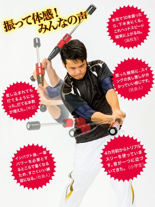 楽天市場 トレーニングバット トリプルスリー 重量タイプ 素振り バット 中学生 高校生 練習 マスコットバット ソフトボール 野球 トレーニング用品 Tr3 85 野球用品スポーツショップムサシ