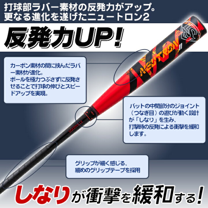 楽天市場】軟式バット / ニュートロン2 ルイスビルスラッガー 軟式 
