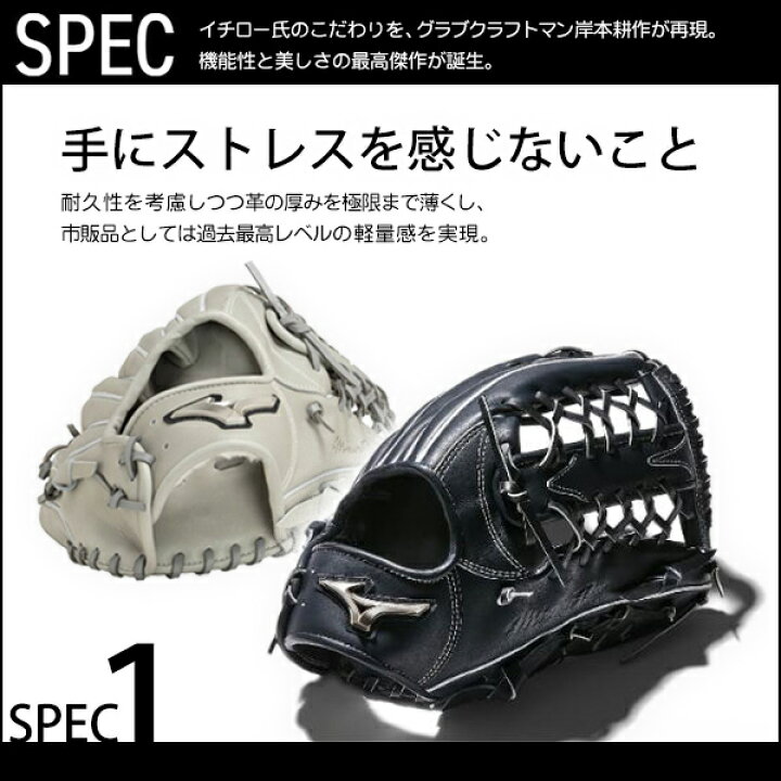 楽天市場】軟式グローブ / イチロー A51 ミズノプロ 外野手用 軟式 