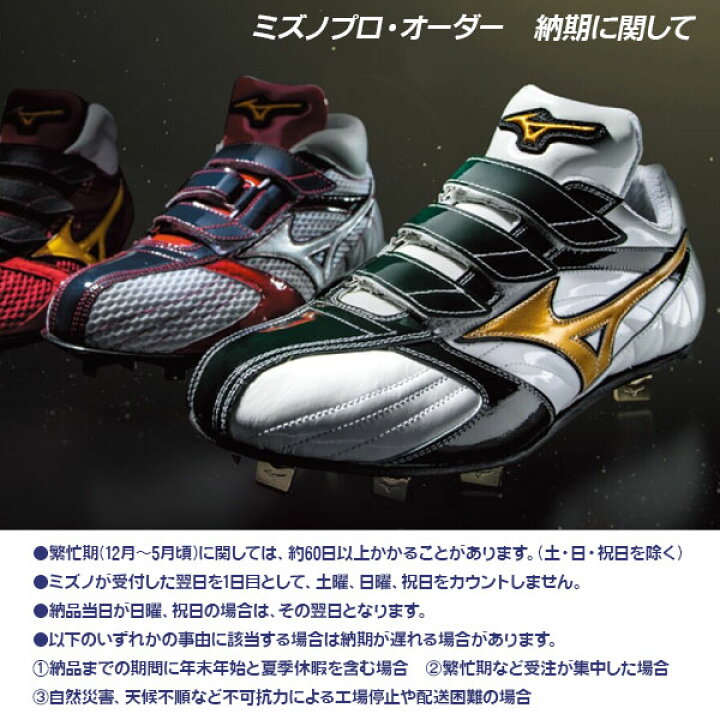 楽天市場】オーダースパイク / ミズノ プロオーダー 野球 スパイク 