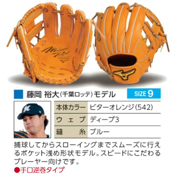 楽天市場】ミズノプロ オーダーグラブ 硬式グローブ 基本モデル 藤岡裕 