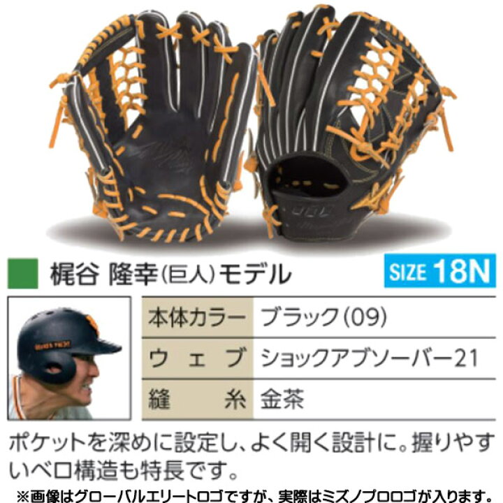 楽天市場】ミズノプロ オーダーグラブ 硬式グローブ 硬式用 梶谷隆幸 
