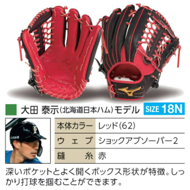 楽天市場】ミズノプロ オーダーグラブ 硬式グローブ 基本モデル 大田泰 