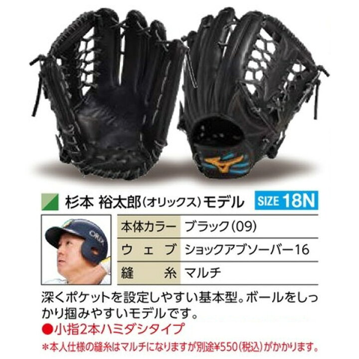 楽天市場】ミズノプロ オーダーグラブ 軟式グローブ 基本モデル 杉本 