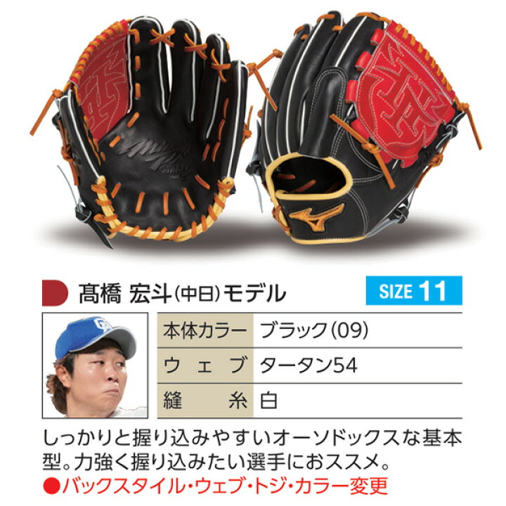 楽天市場】ミズノプロ オーダーグラブ 軟式グローブ 基本モデル 高橋宏 