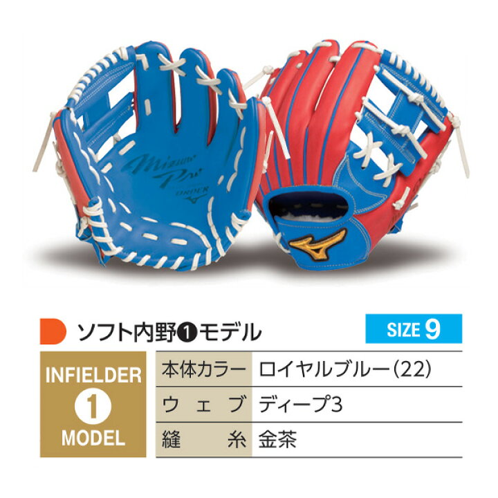 楽天市場】ミズノプロ オーダーグラブ 硬式革使用 ソフトボール