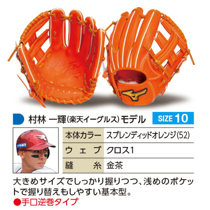 楽天市場】ミズノプロ オーダーグラブ 軟式グローブ 軟式用 村林一輝 