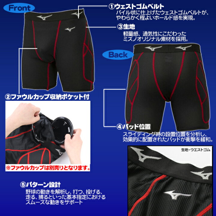 楽天市場 蒸れないスラパン ミズノ スライディングパンツ ジュニア 130 160 パッド付き ファールカップ 収納式 パンツ 野球 ソフトボール 少年野球 Mizuno 12jb0p33 野球用品スポーツショップムサシ