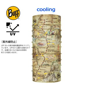 buff ネックウォーマー ヘッドバンド ネックウェア メンズ レディ−ス 伸びる 顔まで 洗濯できる フェイスマスク バフ ネックゲイター EL CAMINO DE SANTIAGO COOLNET UV+ GEO TOPICS MULTI フリーサイズ UPF50