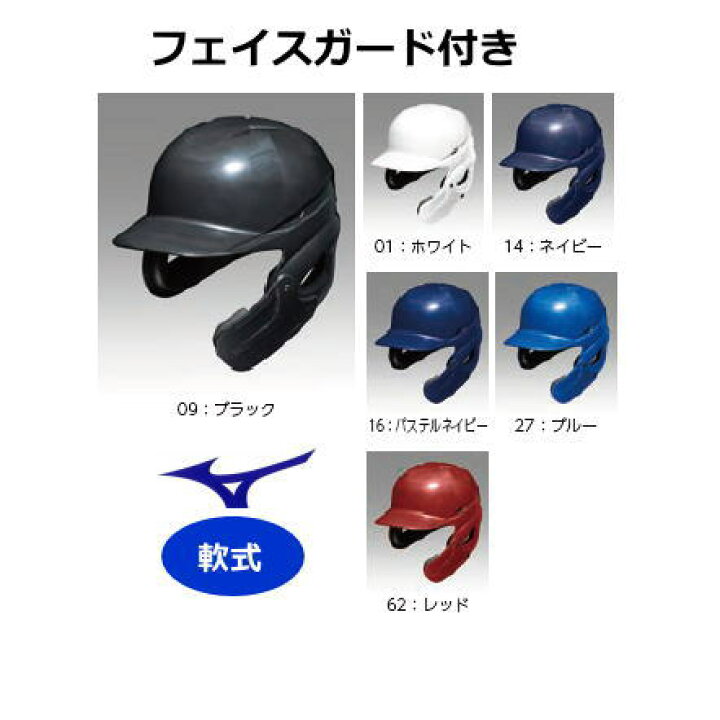 楽天市場】ヘルメット フェイスガード付 顎ガード付きヘルメット 軟式 