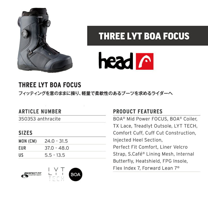 楽天市場】head snowboards 2024/25 NEW MODEL SNOWBOARD BOOTS THREE 