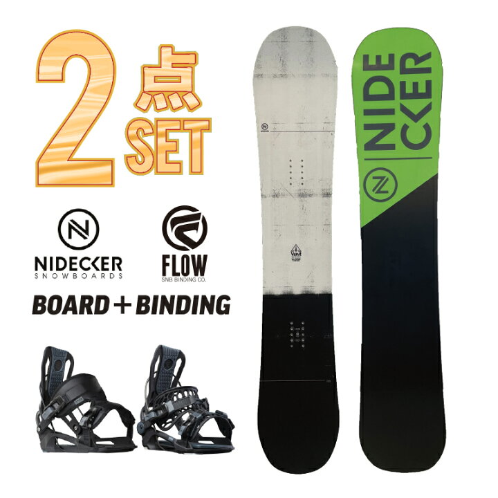 楽天市場】スノーボード 2点セット NIDECKER 2023/24 NEW MODEL  