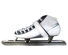 返品・サイズ交換不可 SSS スピードスケート靴 子供 スケート 靴 スピード スケート靴 こども スピードスケートシューズ ホワイト スピードスケート シューズ ベルト仕様 ブレードガード付属 子ども 16センチ 17センチ アイススケート エスクサンエススケート SET-01