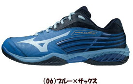 【送料無料※沖縄・離島を除く】返品交換不可 MIZUNO ウエーブクロー 2 レディース バドミントン シューズ ユニセックス メンズ バドミントンシューズ ミズノ ウエーブクロー2 ブルー ミズノバドミントンシューズ バドミントン用 靴 mizuno WAVE CLEW 2 71GA2110