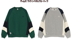 【実店舗共通在庫】チャムス マイトンパネルクルートップ メンズ スウェットシャツ 裏起毛 スウェット トップス チャムススウェットシャツ 男性 トレーナー クルーネック CHUMS Myton Panel Crew Top メンズスウェット Mサイズ CH00-1459 ch00-1459 ★12800 返品交換不可