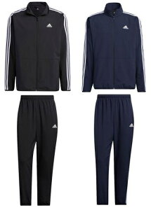 【返品交換不可】adidas アディダス メンズ 3ストライプス クロス 薄手 上下セット ライトウーブン トレーニングウェア クロスウェア スポーツウェア セットアップ ドライ 吸汗 速乾 BXF54 BXF30