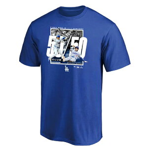 �ԕi�����s�� �t�@�i�e�B�N�X ��J�ĕ��I�� 50-50 FIRST ONE IN MLB HISTORY T�V���c Fanatics Shohei Ohtani MLB TEE 50/50�B���L�O ML01-24FW-0006 R.BLUE �u���[ ��J �ĕ� ��5454 ��J�ĕ� ����T�V���c L�T�C�Y XL�T�C
