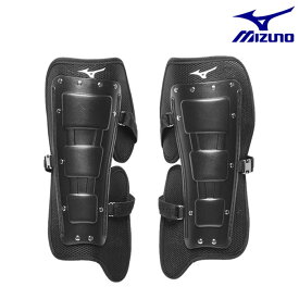 ミズノ 野球 審判用レガーズ 軟式 収納袋付き 日本製 1DJLU220 軟式用 審判 レガース 野球 黒 レッグガード