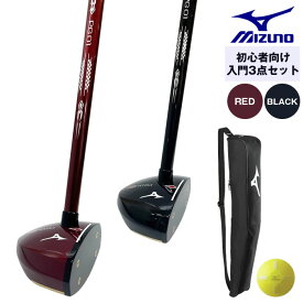 ミズノ パークゴルフ 3点セット 85cm 入門セット [ユニセックス] 右打ち用 日本パークゴルフ協会認定商品 クラブ・ボール・ケース パークゴルフ クラブ セット パークゴルフ クラブ レディース パークゴルフ用品 初心者 初心者セット