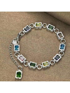 [ 8������12�����x�ł��͂��\�� ] �W���G���[ ���f�B�[�X �u���X���b�g �`�F�[�� 925�X�^�[�����O�V���o�[���b�L �}���`�J���[ �C�����C �X�N�G�A�`�F�[���u���X���b�g ���f�B�[�X ������ ��