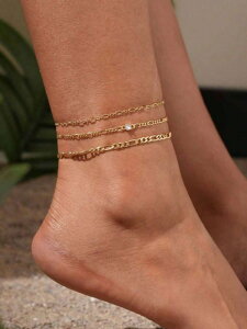 [ 8������12�����x�ł��͂��\�� ] �W���G���[ ���f�B�[�X �t�b�g�A�N�Z�T���[ 3�Z�b�g �S�[���h�W���G���[�A���N���b�g ���f�B�[�X�p�A�{�w�~�A�� �T�}�[�r�[�`���]�[�g �X�^�b�L���O�X�^