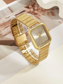 [ お取寄商品 7から10営業日程度でお届け予定 ] 腕時計 レディース クォーツ 1個 女性 ゴールドエレガントなステンレススチールストラップクォーツ時計、シンプルなスタイル & フェスティバルのプレゼントに最適
